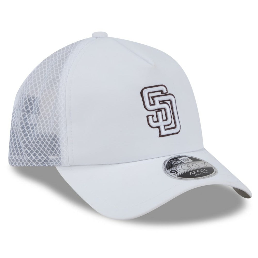 San Diego Padres New Era 2026 Batting Practice Apex 9FORTY Adjustable Trucker Hat - MLB