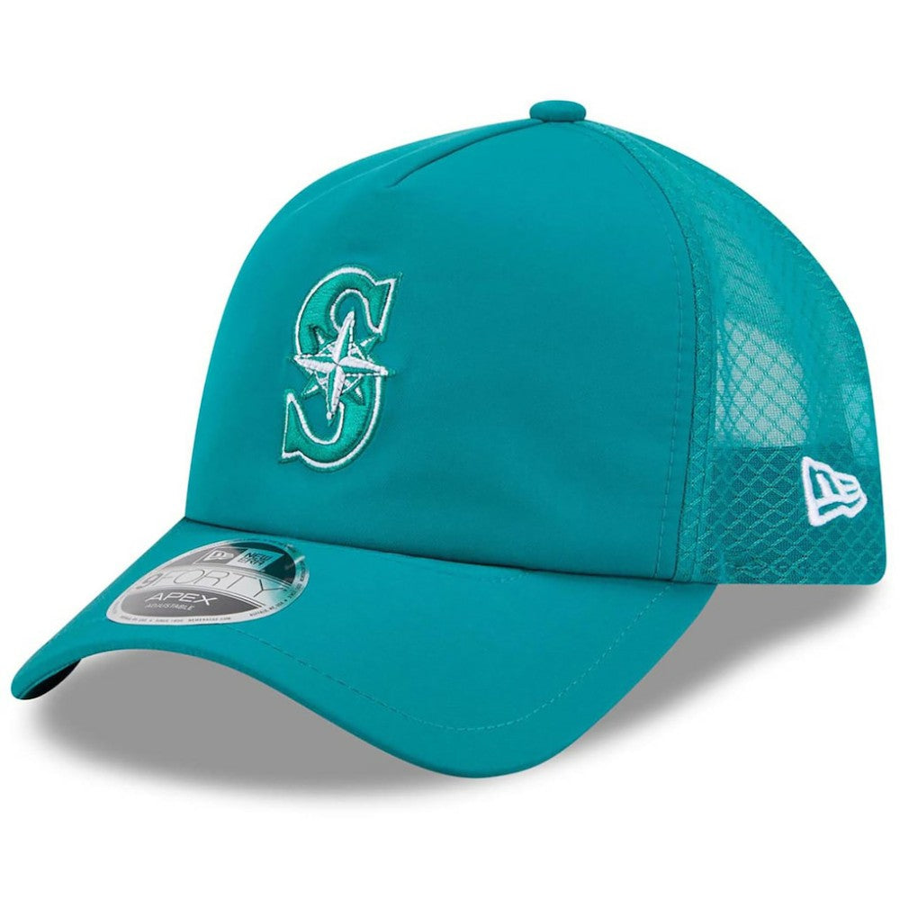 Seattle Mariners New Era 2026 Batting Practice Apex 9FORTY Adjustable Trucker Hat - MLB