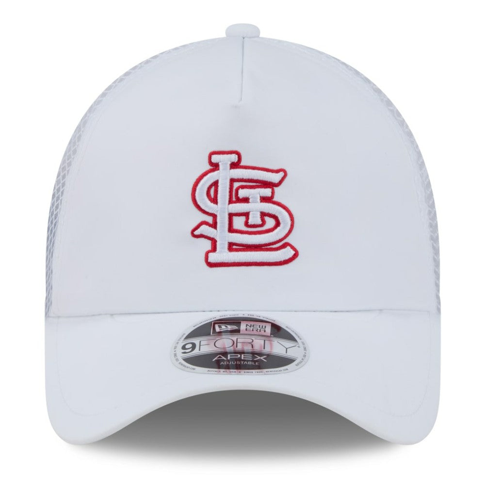 St. Louis Cardinals New Era 2026 Batting Practice Apex 9FORTY Adjustable Trucker Hat - MLB