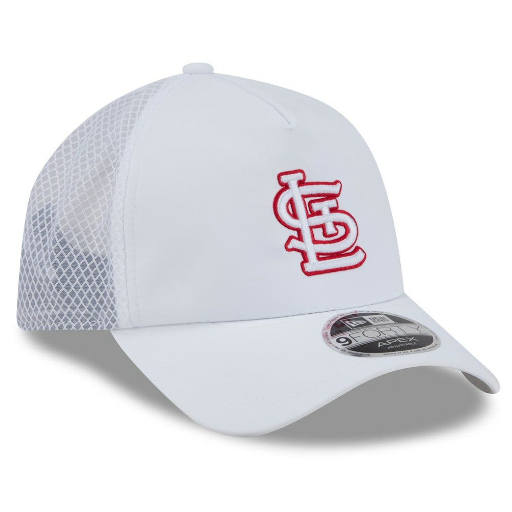 St. Louis Cardinals New Era 2026 Batting Practice Apex 9FORTY Adjustable Trucker Hat - MLB