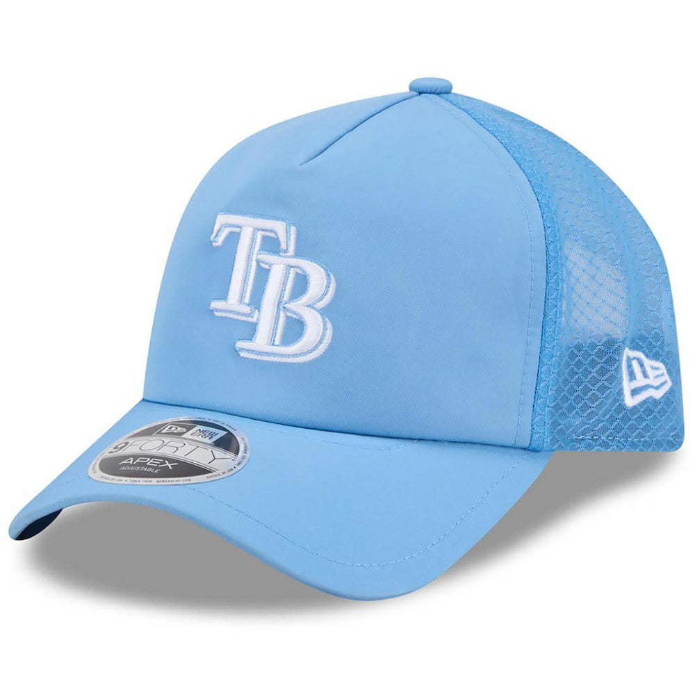 Tampa Bay Rays New Era 2026 Batting Practice Apex 9FORTY Adjustable Trucker Hat - MLB
