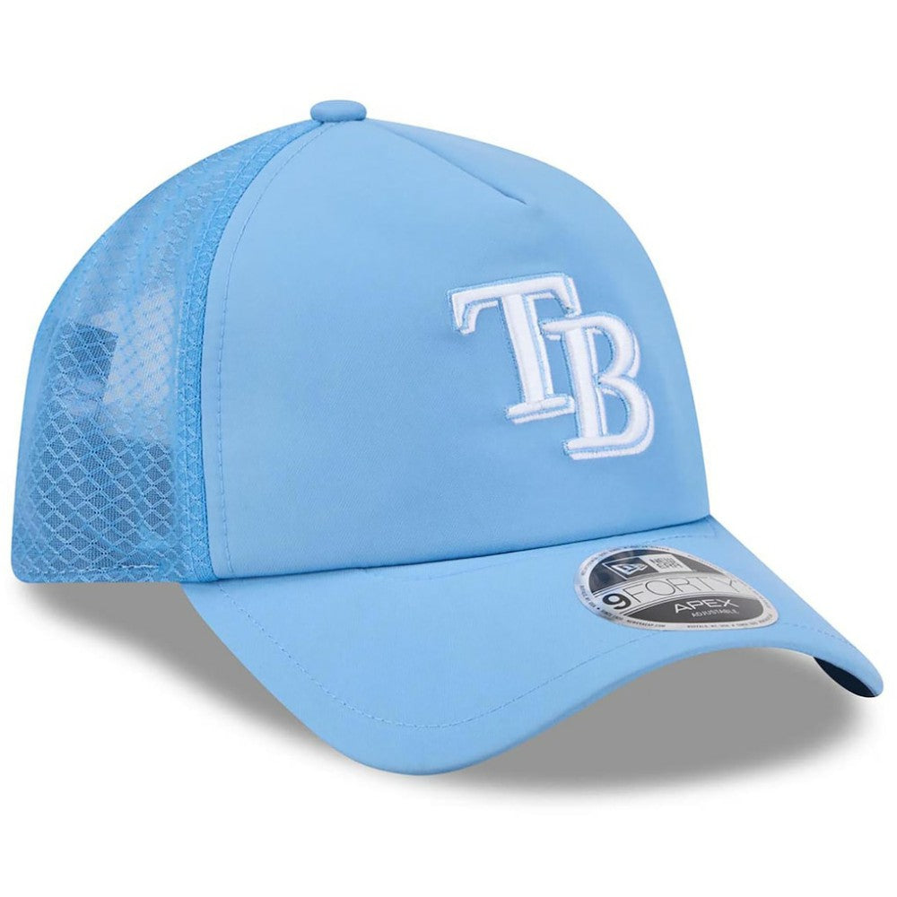 Tampa Bay Rays New Era 2026 Batting Practice Apex 9FORTY Adjustable Trucker Hat - MLB