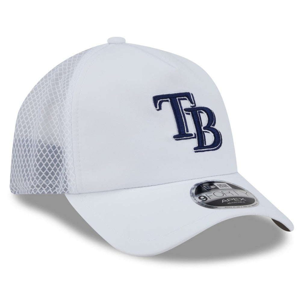 Tampa Bay Rays New Era 2026 Batting Practice Apex 9FORTY Adjustable Trucker Hat - MLB
