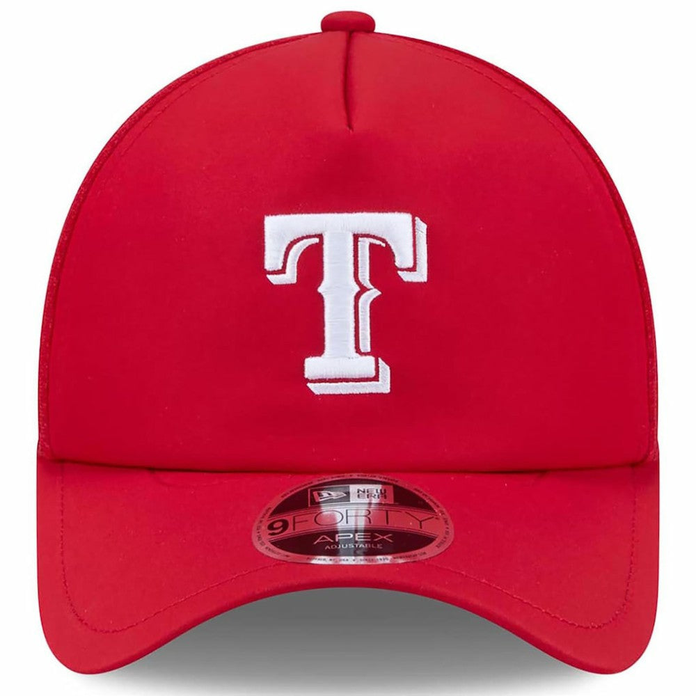 Texas Rangers New Era 2026 Batting Practice Apex 9FORTY Adjustable Trucker Hat - MLB