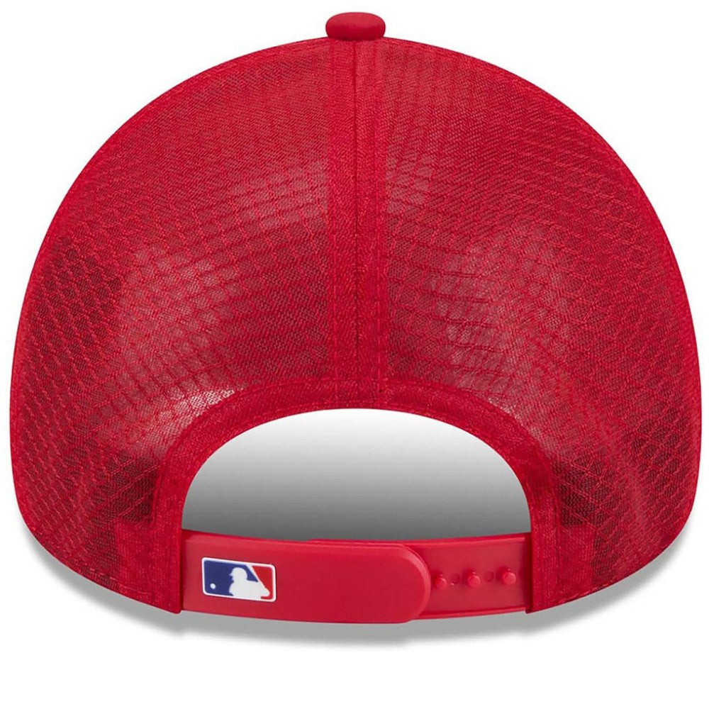 Texas Rangers New Era 2026 Batting Practice Apex 9FORTY Adjustable Trucker Hat - MLB