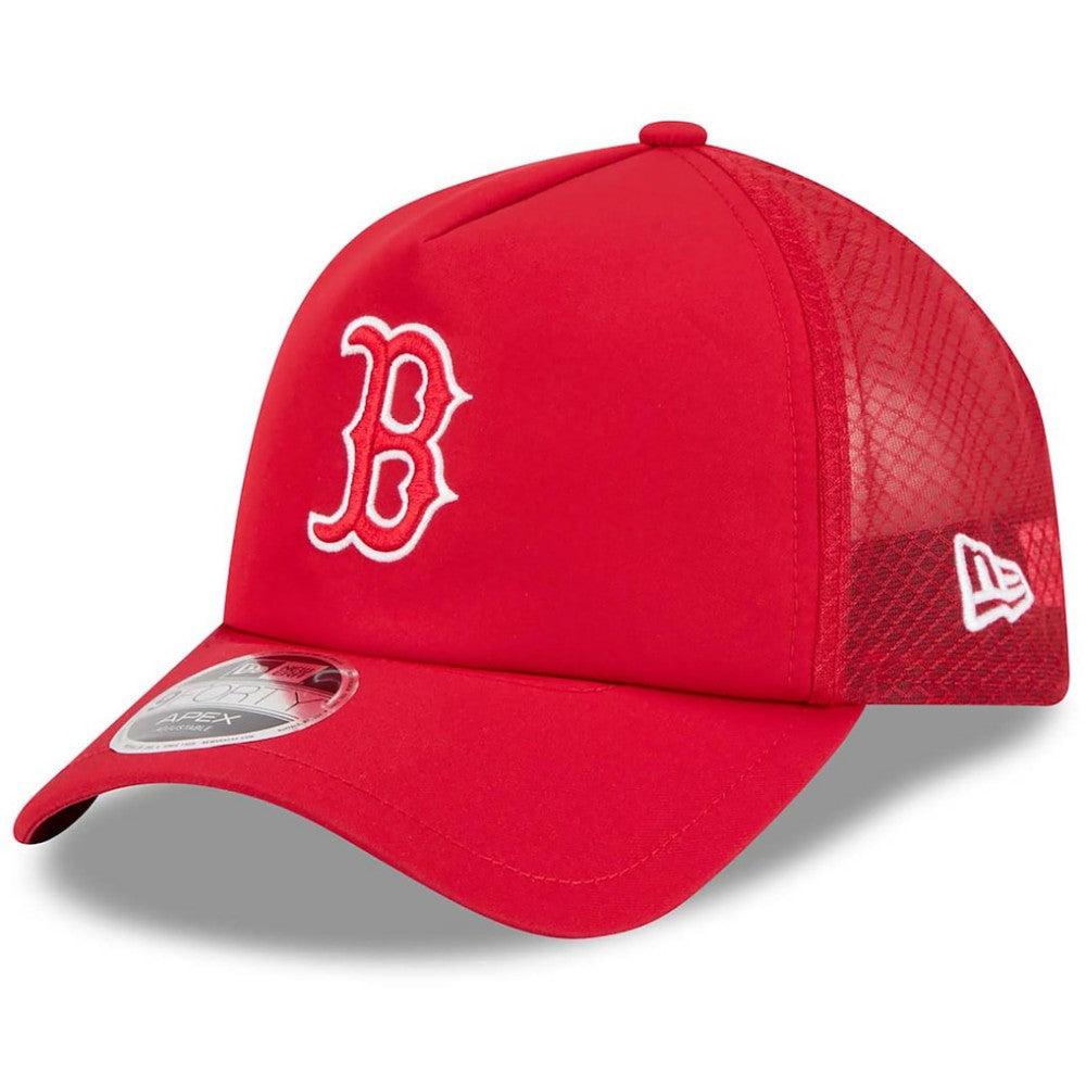 Boston Red Sox New Era 2026 Batting Practice Apex 9FORTY Adjustable Trucker Hat - MLB