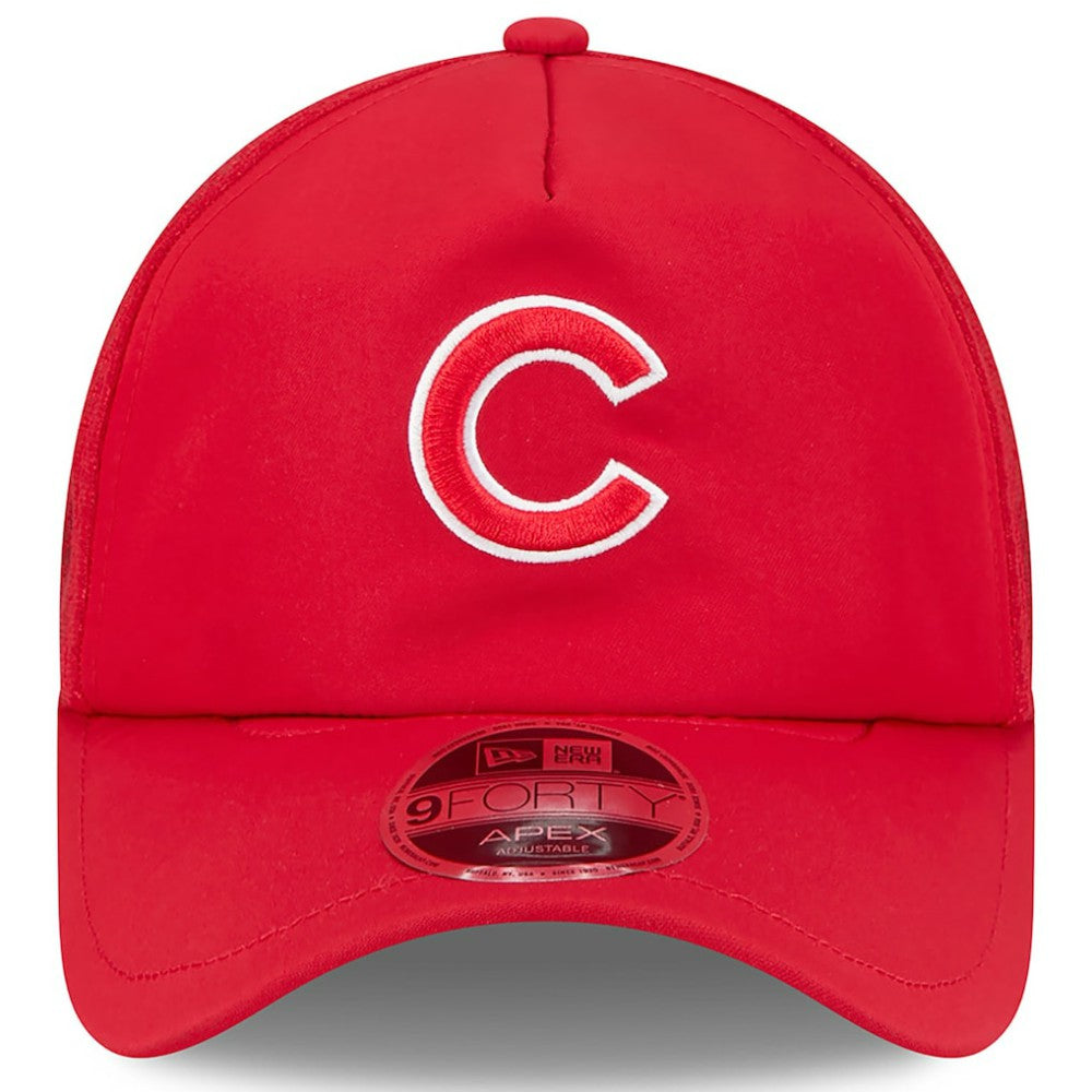 Chicago Cubs New Era 2026 Batting Practice Apex 9FORTY Adjustable Trucker Hat - MLB