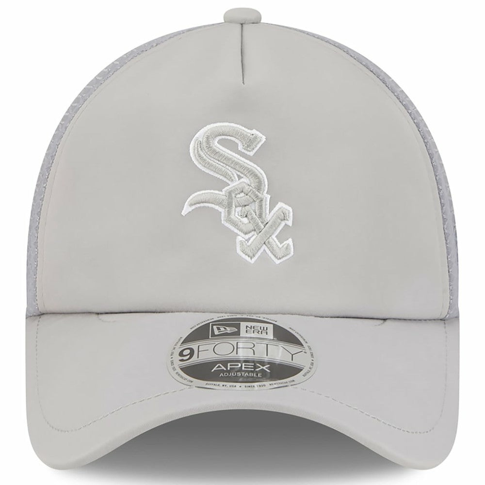 Chicago White Sox New Era 2026 Batting Practice Apex 9FORTY Adjustable Trucker Hat - MLB