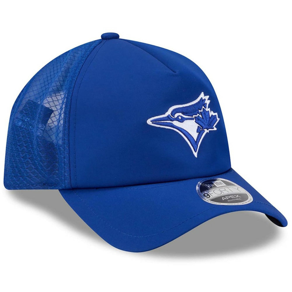 Toronto Blue Jays New Era 2026 Batting Practice Apex 9FORTY Adjustable Trucker Hat - MLB