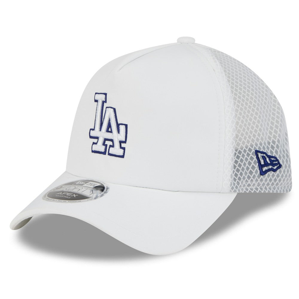 Los Angeles Dodgers New Era 2026 Batting Practice Apex 9FORTY Adjustable Trucker Hat - MLB