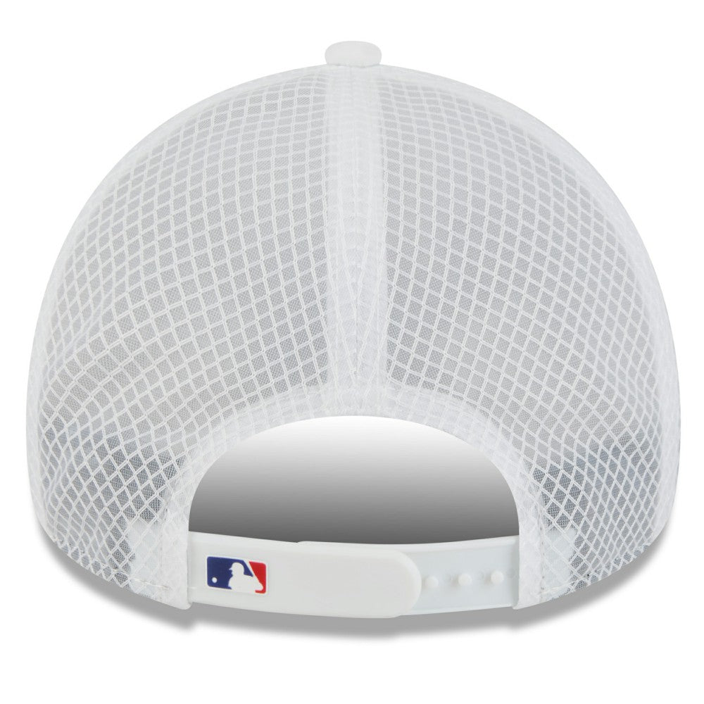 Los Angeles Dodgers New Era 2026 Batting Practice Apex 9FORTY Adjustable Trucker Hat - MLB