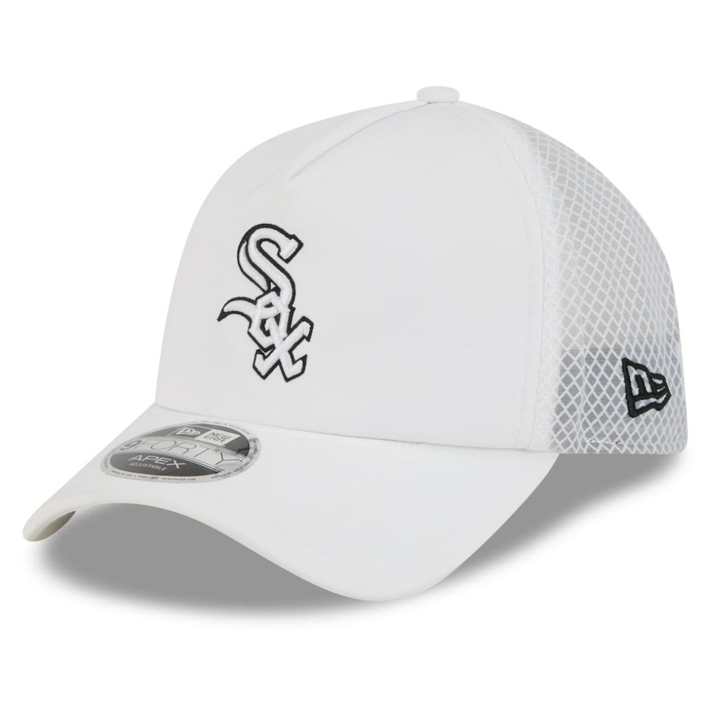 Chicago White Sox New Era 2026 Batting Practice Apex 9FORTY Adjustable Trucker Hat - MLB