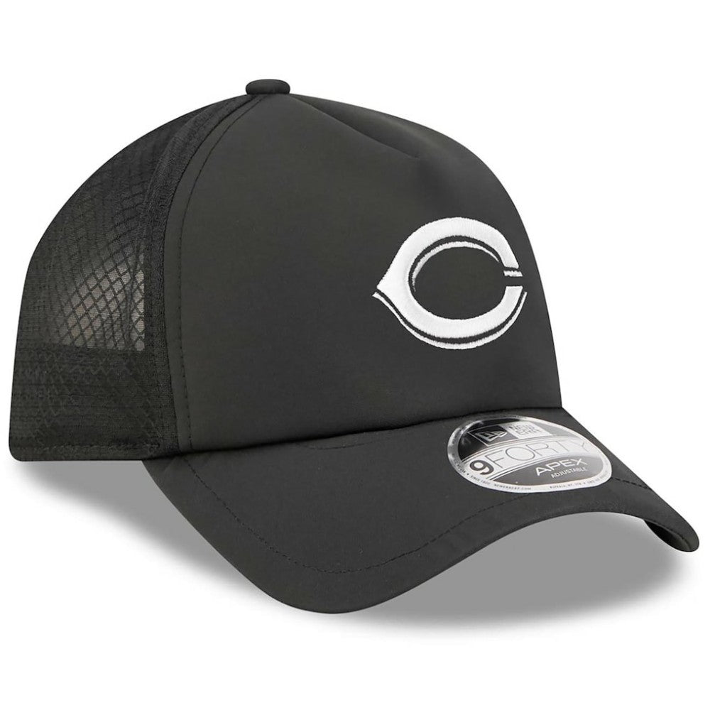Cincinnati Reds New Era 2026 Batting Practice Apex 9FORTY Adjustable Trucker Hat - MLB