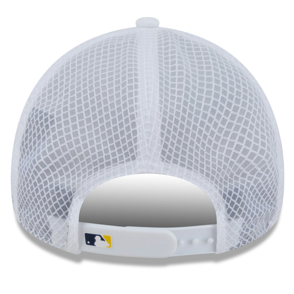 Milwaukee Brewers New Era 2026 Batting Practice Apex 9FORTY Adjustable Trucker Hat - MLB