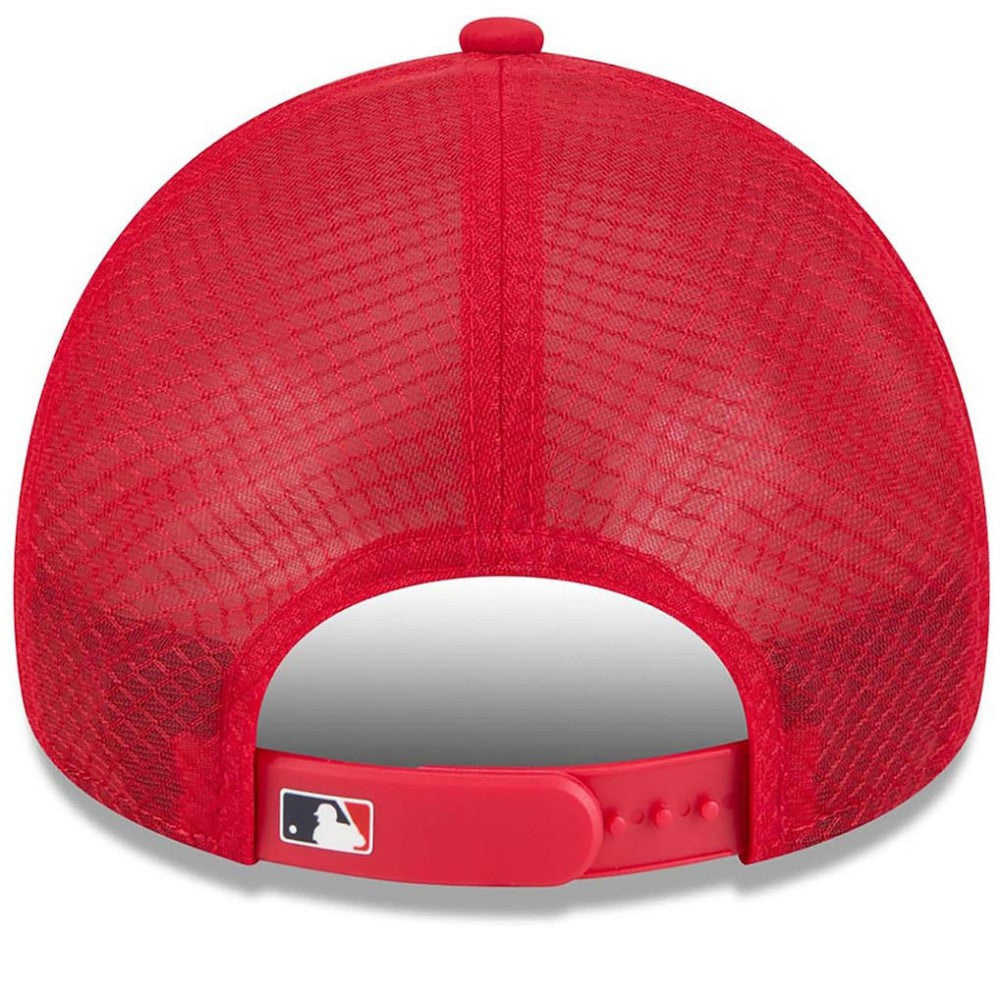 Atlanta Braves New Era 2026 Batting Practice Apex 9FORTY Adjustable Trucker Hat - MLB