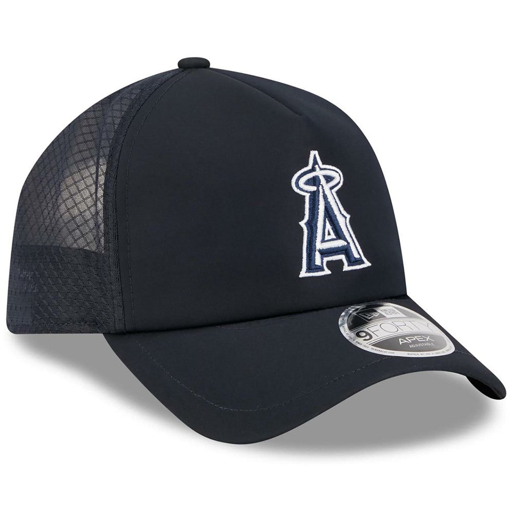 Los Angeles Angels New Era 2026 Batting Practice Apex 9FORTY Adjustable Trucker Hat - MLB