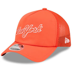 New York Mets New Era 2026 Batting Practice Apex 9FORTY Adjustable Trucker Hat - MLB
