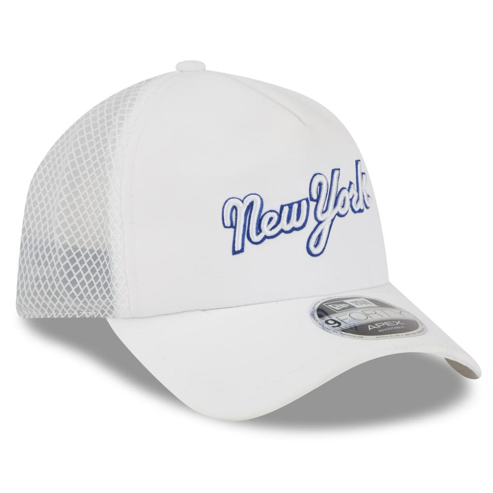 New York Mets New Era 2026 Batting Practice Apex 9FORTY Adjustable Trucker Hat - MLB