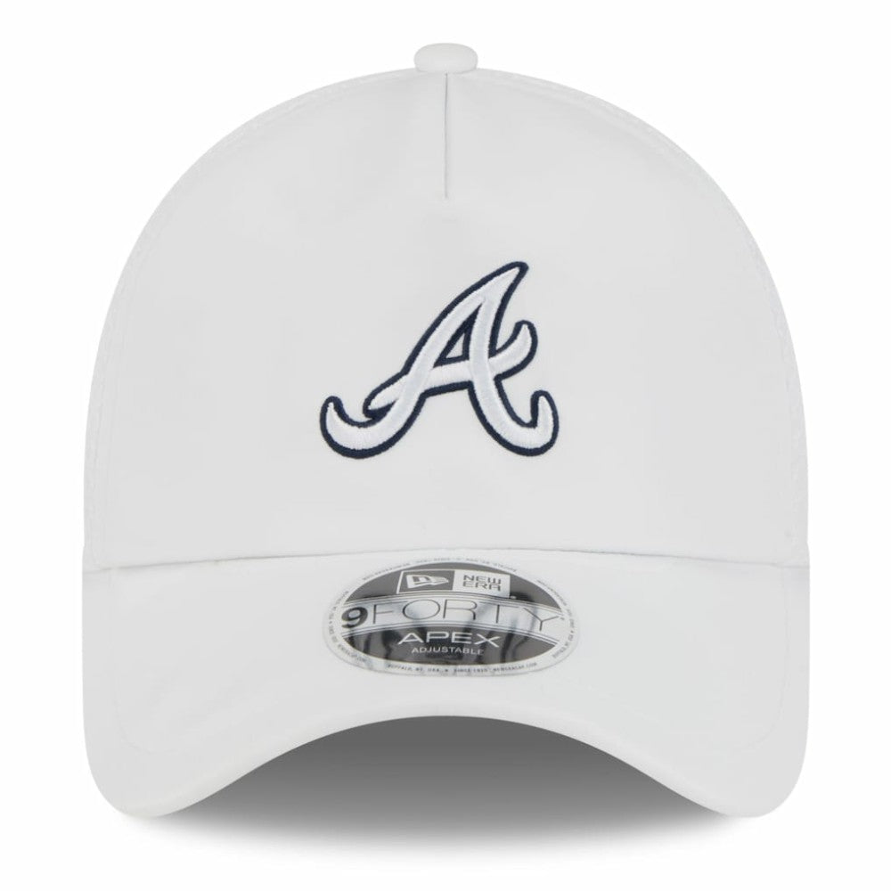 Atlanta Braves New Era 2026 Batting Practice Apex 9FORTY Adjustable Trucker Hat - MLB