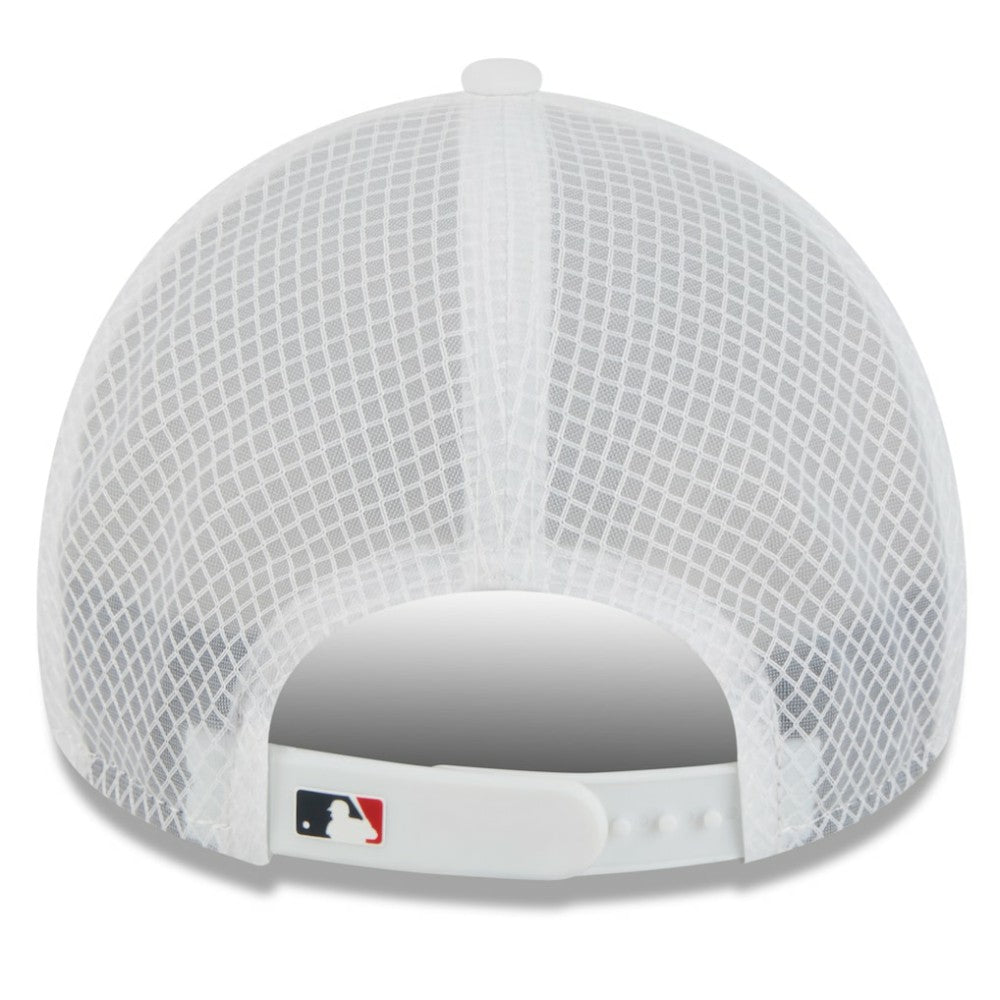 Atlanta Braves New Era 2026 Batting Practice Apex 9FORTY Adjustable Trucker Hat - MLB