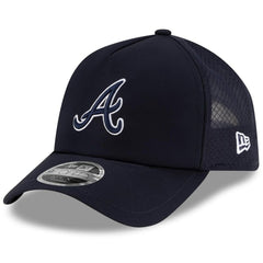 Atlanta Braves New Era 2026 Batting Practice Apex 9FORTY Adjustable Trucker Hat - MLB