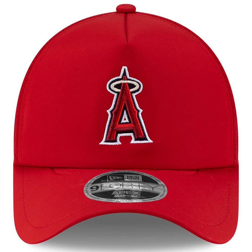 Los Angeles Angels New Era 2026 Batting Practice Apex 9FORTY Adjustable Trucker Hat - MLB
