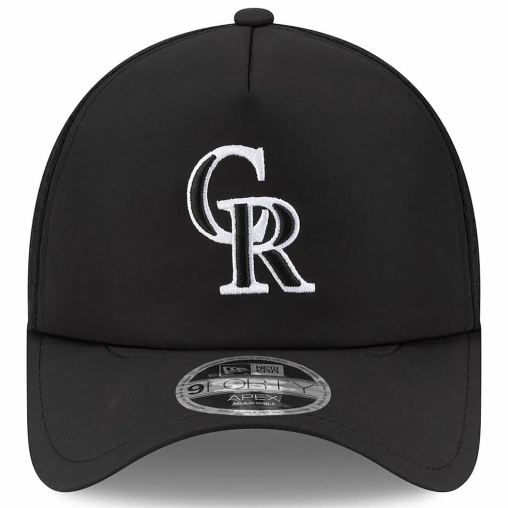 Colorado Rockies New Era 2026 Batting Practice Apex 9FORTY Adjustable Trucker Hat - MLB