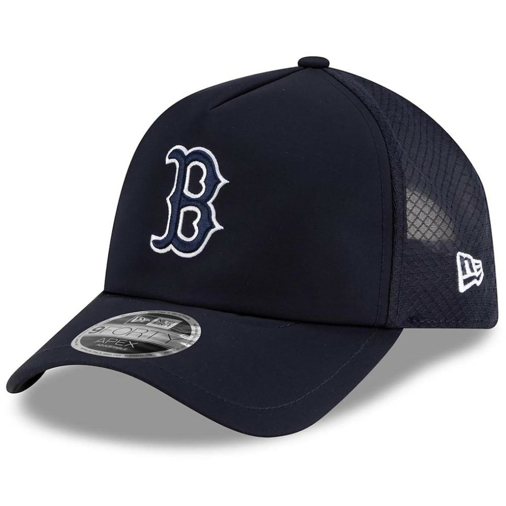 Boston Red Sox New Era 2026 Batting Practice Apex 9FORTY Adjustable Trucker Hat - MLB