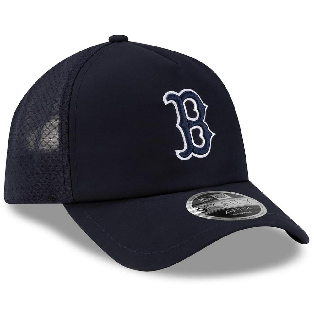 Boston Red Sox New Era 2026 Batting Practice Apex 9FORTY Adjustable Trucker Hat - MLB