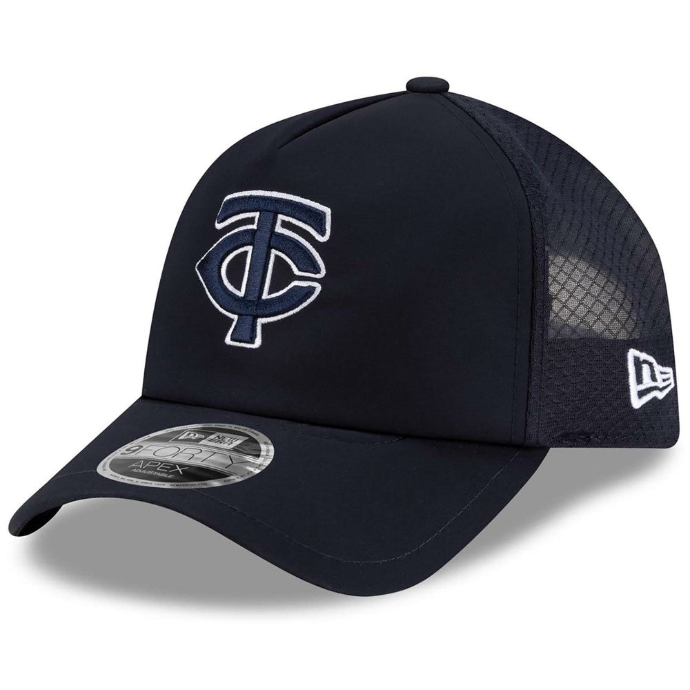 Minnesota Twins New Era 2026 Batting Practice Apex 9FORTY Adjustable Trucker Hat - MLB