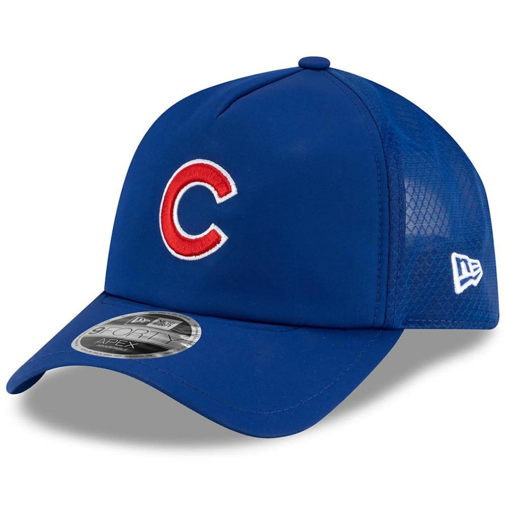 Chicago Cubs New Era 2026 Batting Practice Apex 9FORTY Adjustable Trucker Hat - MLB