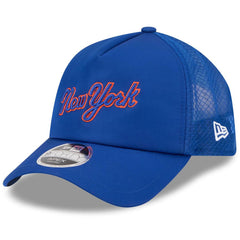 New York Mets New Era 2026 Batting Practice Apex 9FORTY Adjustable Trucker Hat - MLB