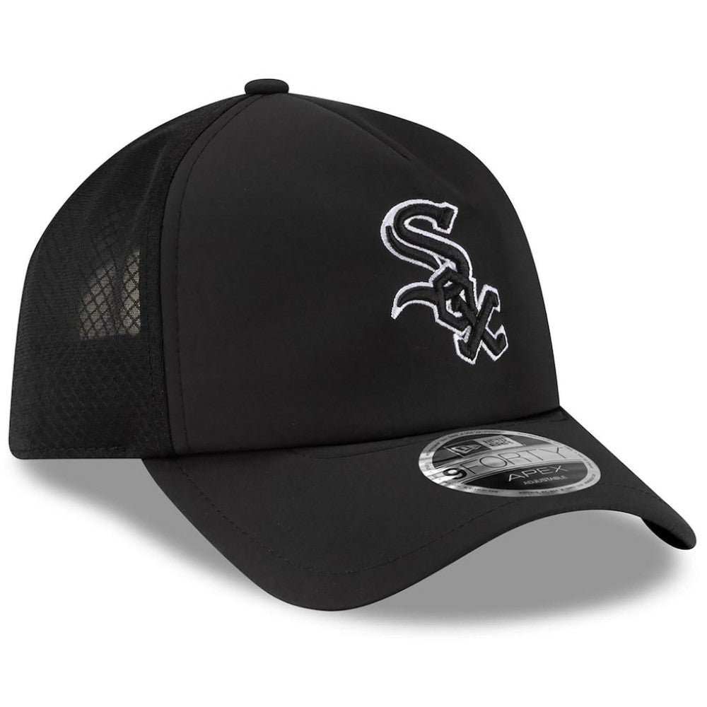 Chicago White Sox New Era 2026 Batting Practice Apex 9FORTY Adjustable Trucker Hat - MLB