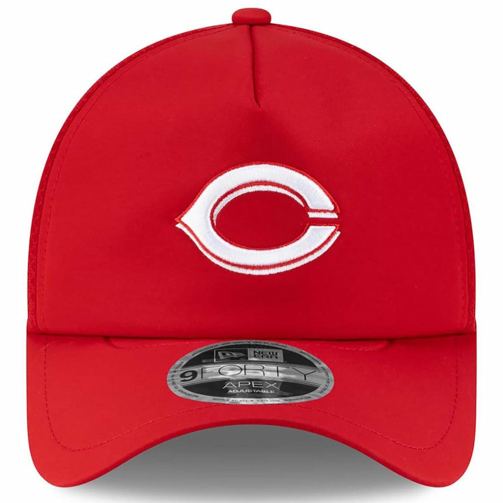 Cincinnati Reds New Era 2026 Batting Practice Apex 9FORTY Adjustable Trucker Hat - MLB