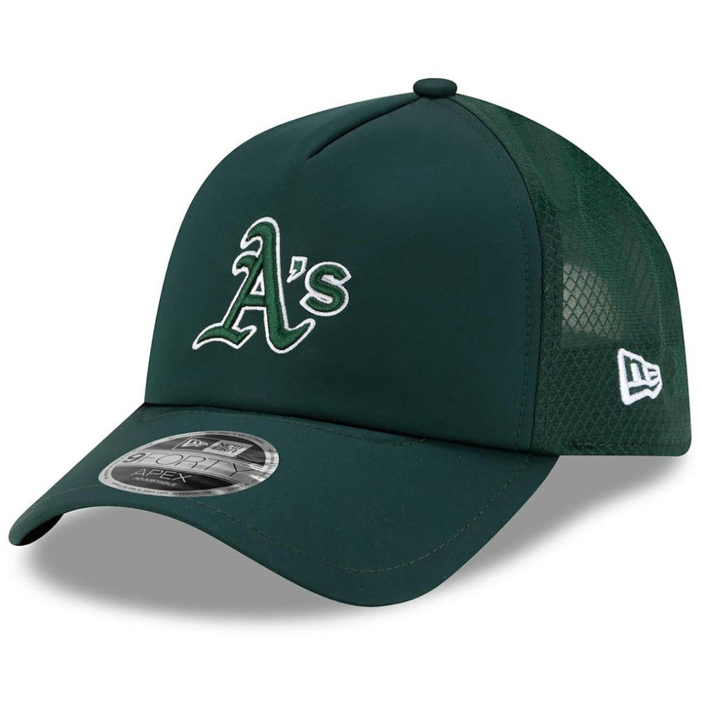 Athletics New Era 2026 Batting Practice Apex 9FORTY Adjustable Trucker Hat - MLB