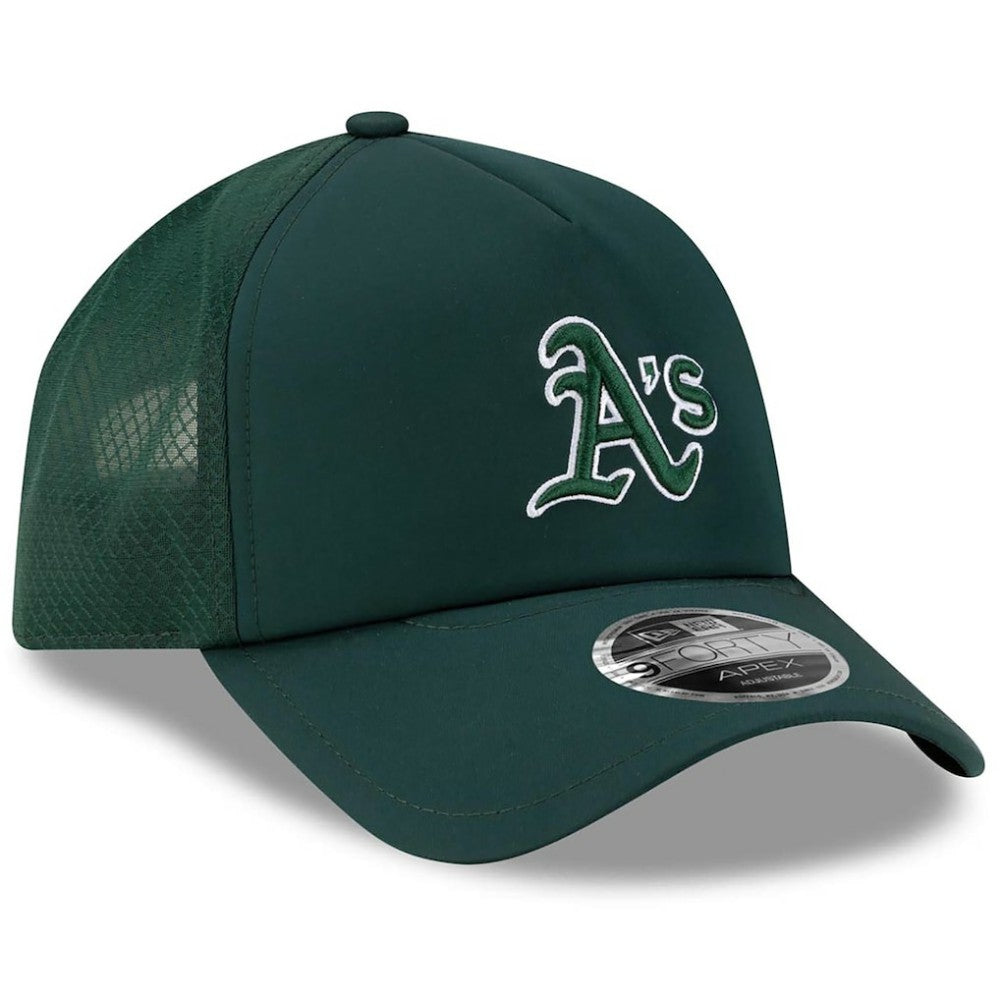 Athletics New Era 2026 Batting Practice Apex 9FORTY Adjustable Trucker Hat - MLB