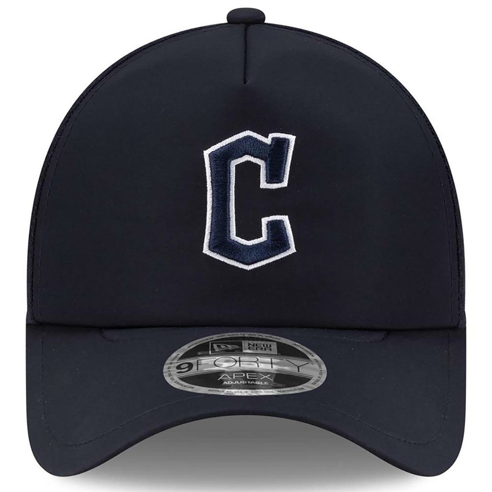 Cleveland Guardians New Era 2026 Batting Practice Apex 9FORTY Adjustable Trucker Hat - MLB