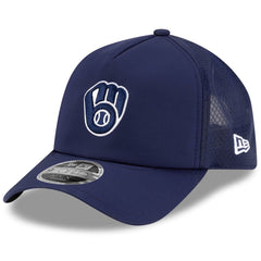 Milwaukee Brewers New Era 2026 Batting Practice Apex 9FORTY Adjustable Trucker Hat - MLB