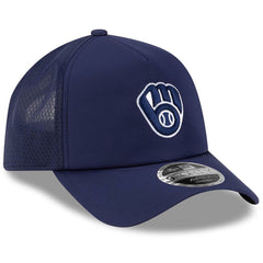 Milwaukee Brewers New Era 2026 Batting Practice Apex 9FORTY Adjustable Trucker Hat - MLB