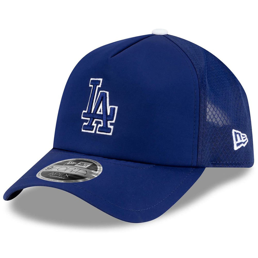 Los Angeles Dodgers New Era 2026 Batting Practice Apex 9FORTY Adjustable Trucker Hat - MLB
