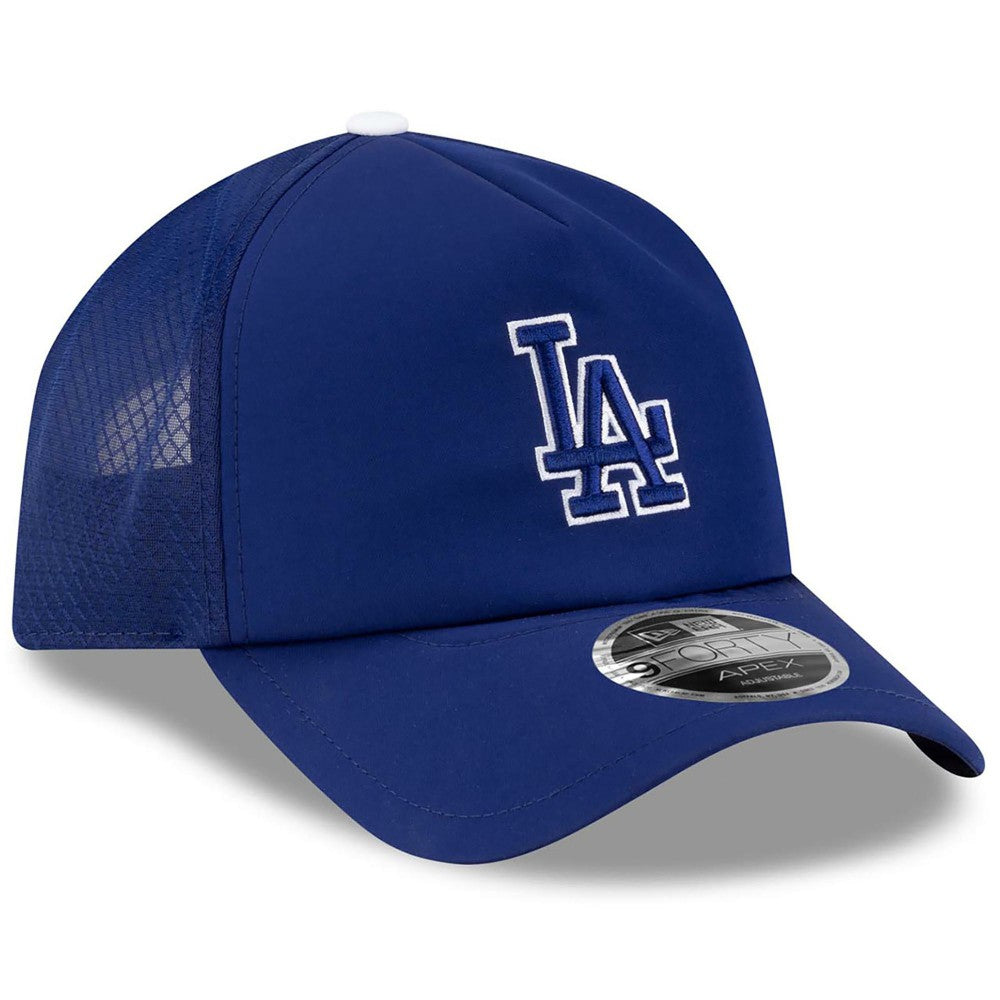 Los Angeles Dodgers New Era 2026 Batting Practice Apex 9FORTY Adjustable Trucker Hat - MLB