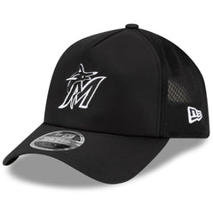 Miami Marlins New Era 2026 Batting Practice Apex 9FORTY Adjustable Trucker Hat - MLB