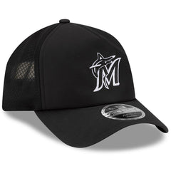 Miami Marlins New Era 2026 Batting Practice Apex 9FORTY Adjustable Trucker Hat - MLB