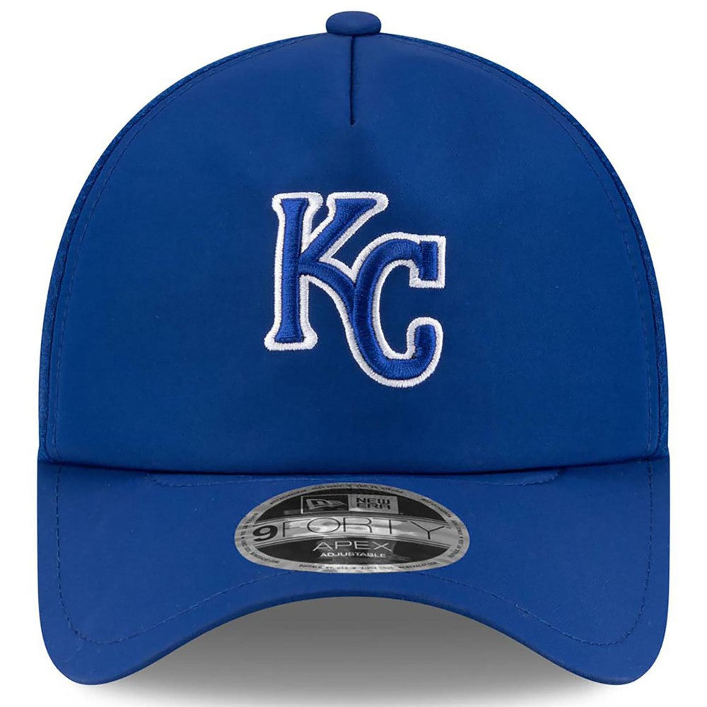 Kansas City Royals New Era 2026 Batting Practice Apex 9FORTY Adjustable Trucker Hat - MLB