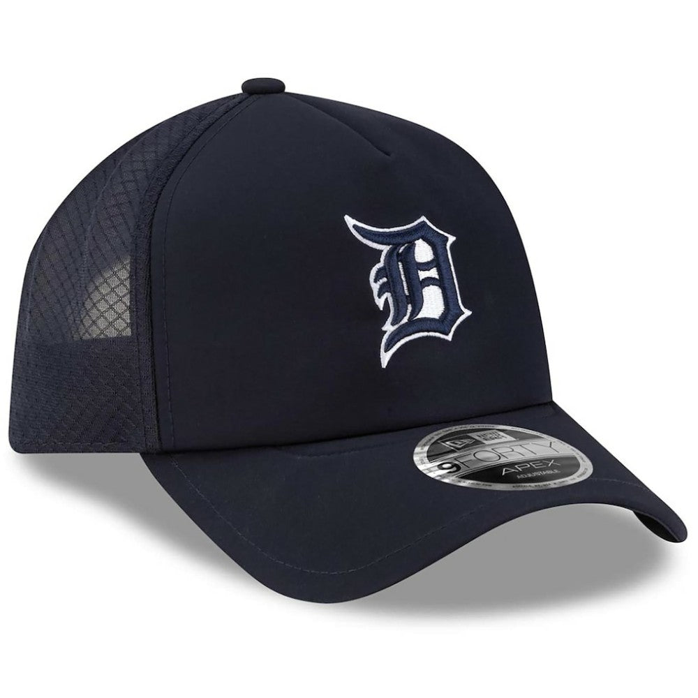 Detroit Tigers New Era 2026 Batting Practice Apex 9FORTY Adjustable Trucker Hat - MLB