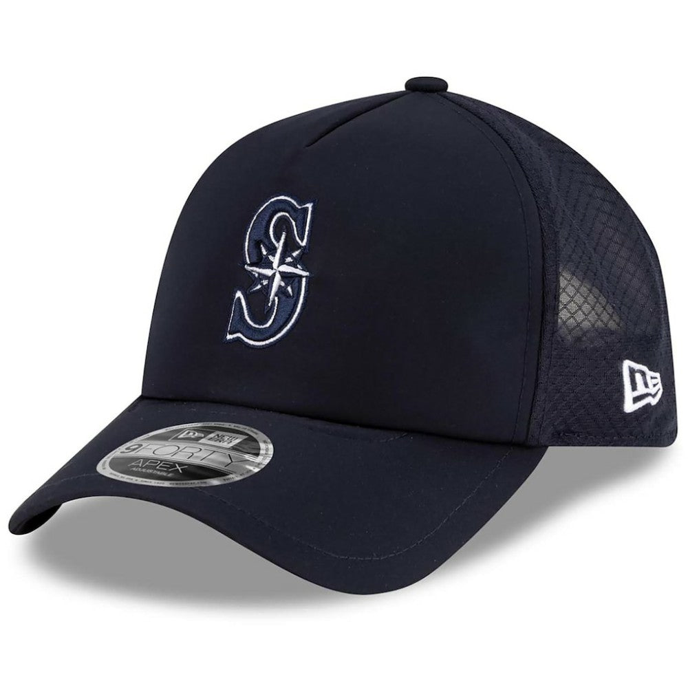 Seattle Mariners New Era 2026 Batting Practice Apex 9FORTY Adjustable Trucker Hat - MLB