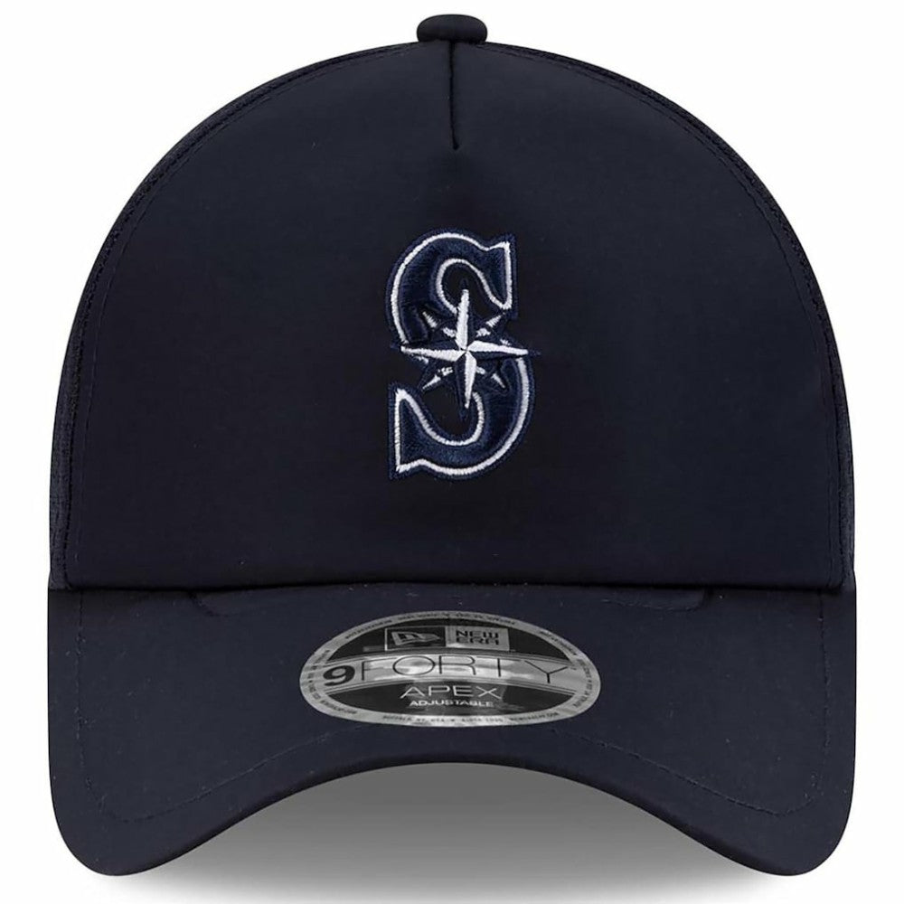 Seattle Mariners New Era 2026 Batting Practice Apex 9FORTY Adjustable Trucker Hat - MLB