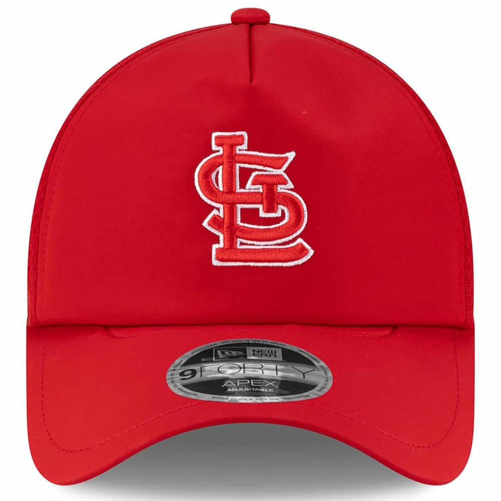 St. Louis Cardinals New Era 2026 Batting Practice Apex 9FORTY Adjustable Trucker Hat - MLB