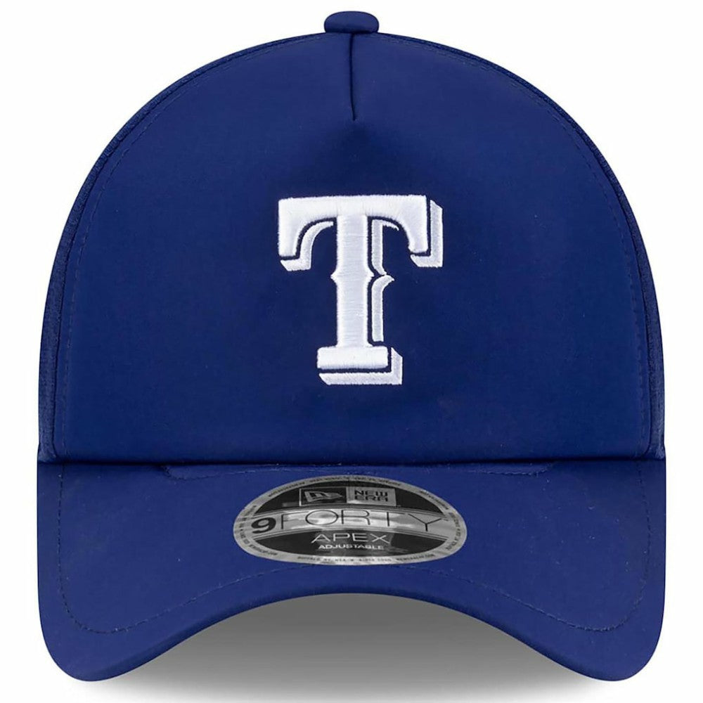 Texas Rangers New Era 2026 Batting Practice Apex 9FORTY Adjustable Trucker Hat - MLB