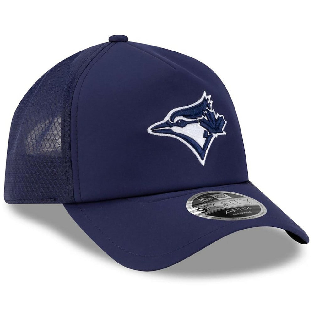 Toronto Blue Jays New Era 2026 Batting Practice Apex 9FORTY Adjustable Trucker Hat - MLB